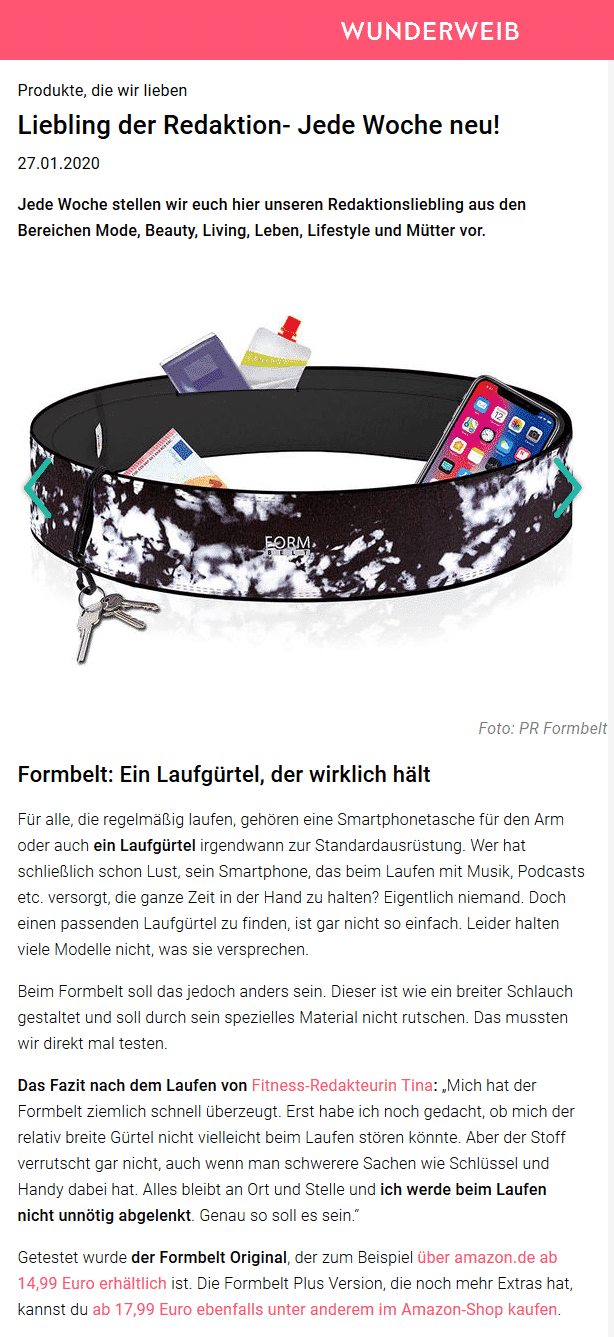 Wunderweib - Produkte die wir lieben