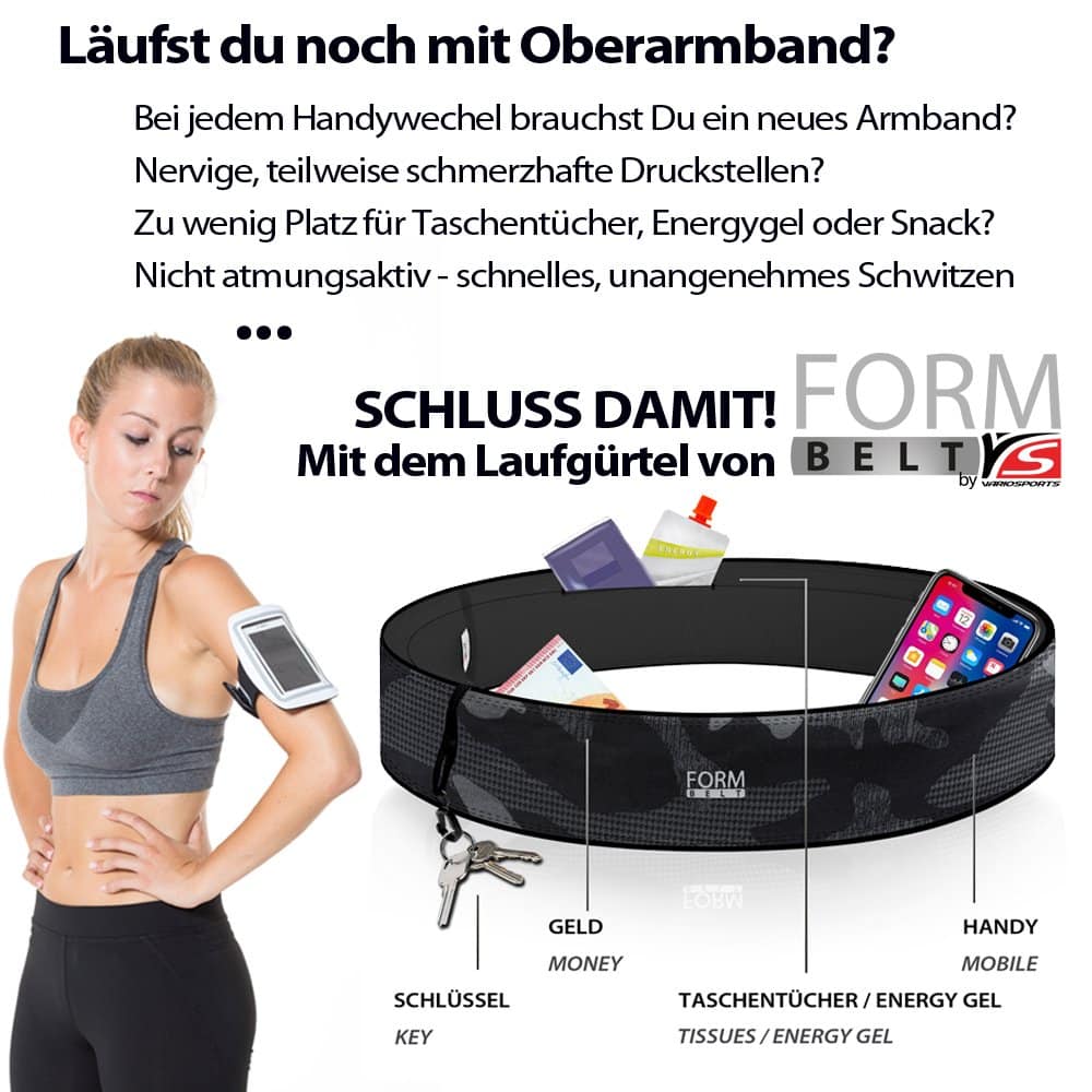 Warum der Formbelt besser ist als Sportarmbänder - Infografik