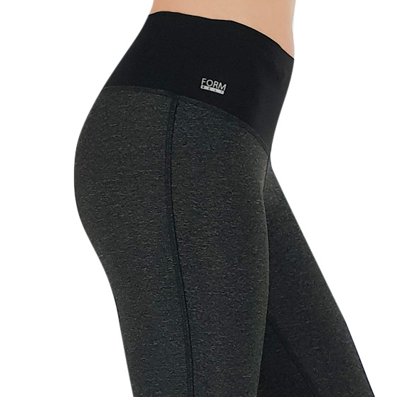 Damen Sport Leggings schwarz-grau mit Taschen für das Handy