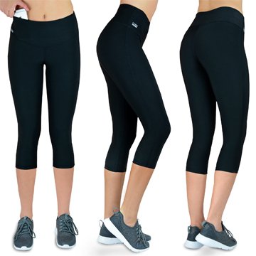 3/4 Laufhose Farbe schwarz 3/4 Laufhose Farbe schwarz