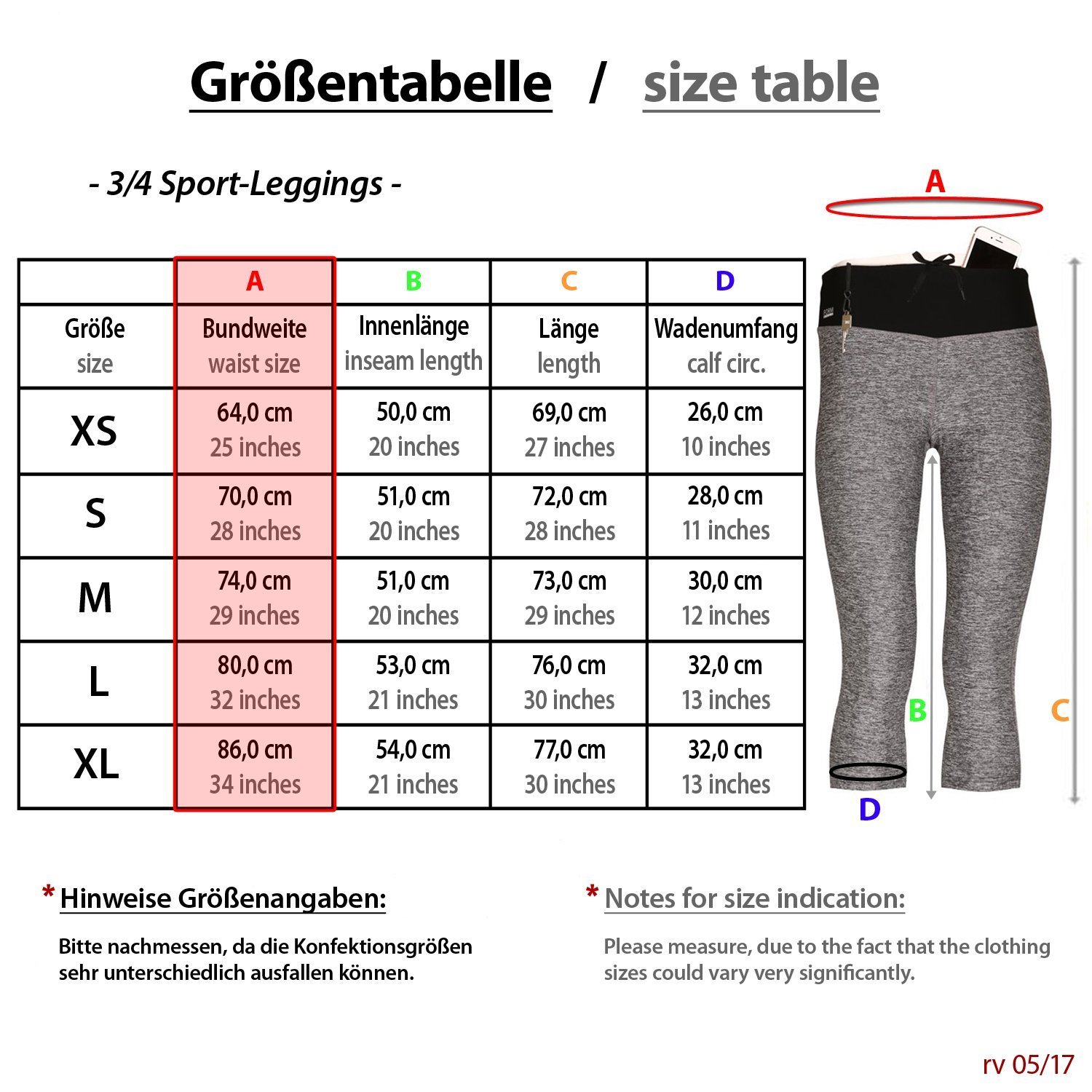 FORMBELT® Sport Leggings Damen 3/4 - Farbe: Grau 3 FORMBELT® Sport Leggings Damen 3/4 - Farbe: Grau – Bild 3