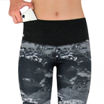Sport Damen Leggings mit Taschen marmormuster