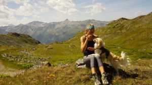 Hoch hinaus - mit Formbelt in schwindelnden Höhen 2 Hund wandern Laufhose
