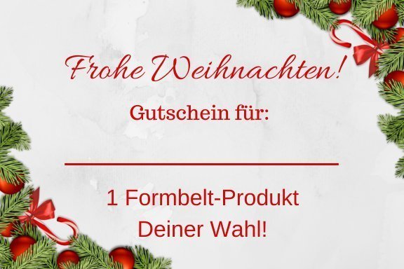 Gutschein Weihnachten Formbelt