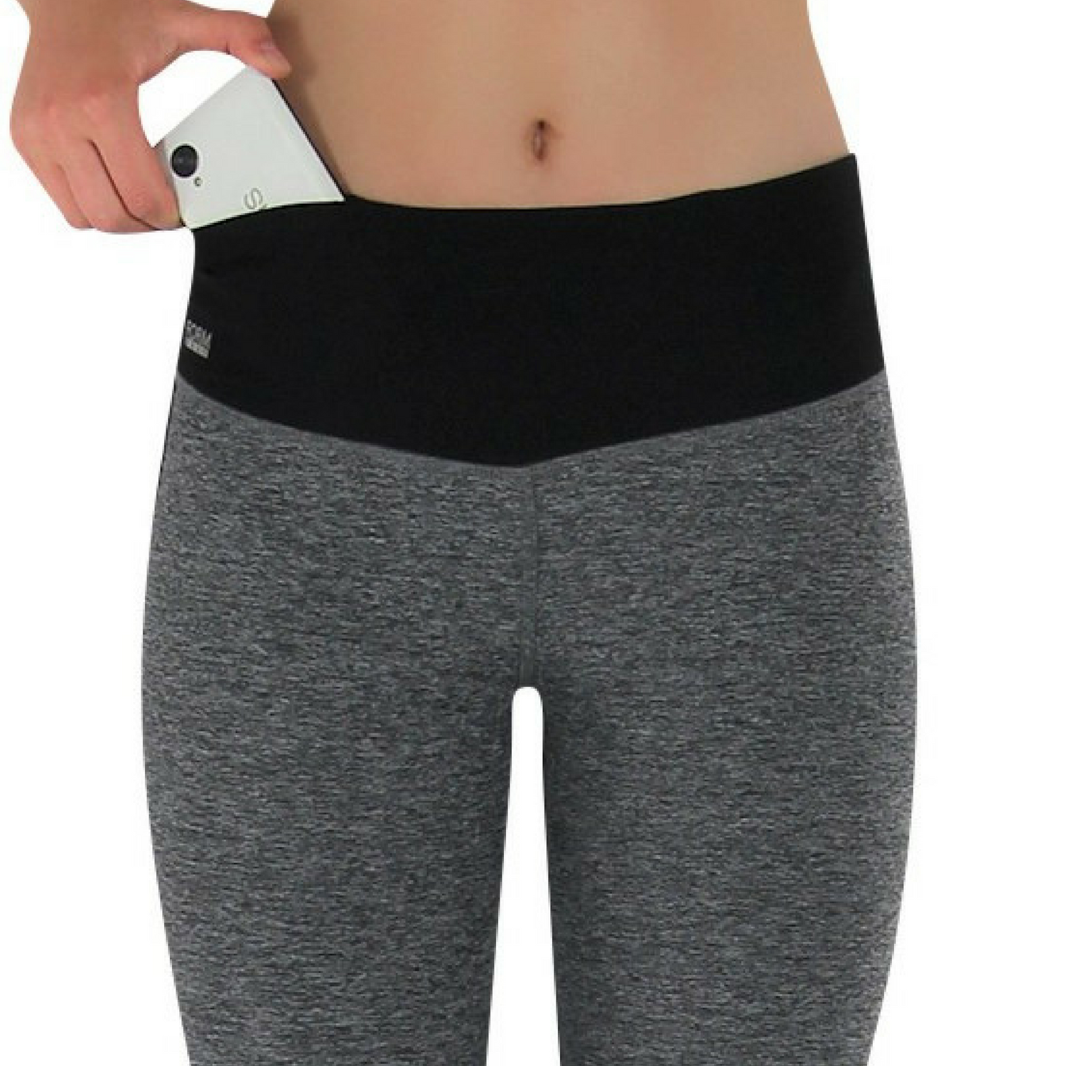 FORMBELT® lange Sport Leggings mit Taschen - Farbe: Grau 8 FORMBELT® lange Sport Leggings mit Taschen - Farbe: Grau – Bild 8