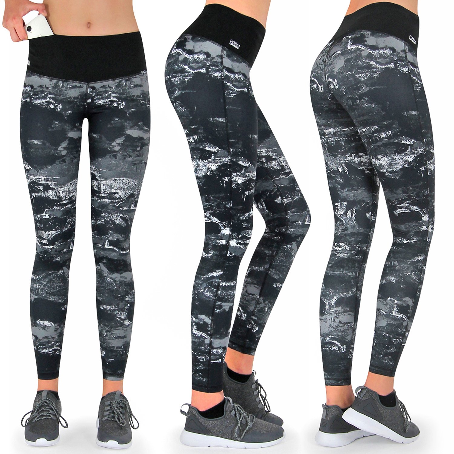 FORMBELT® lange Sport Leggings mit Taschen - Farbe: Marmor 2 FORMBELT® lange Sport Leggings mit Taschen - Farbe: Marmor – Bild 2