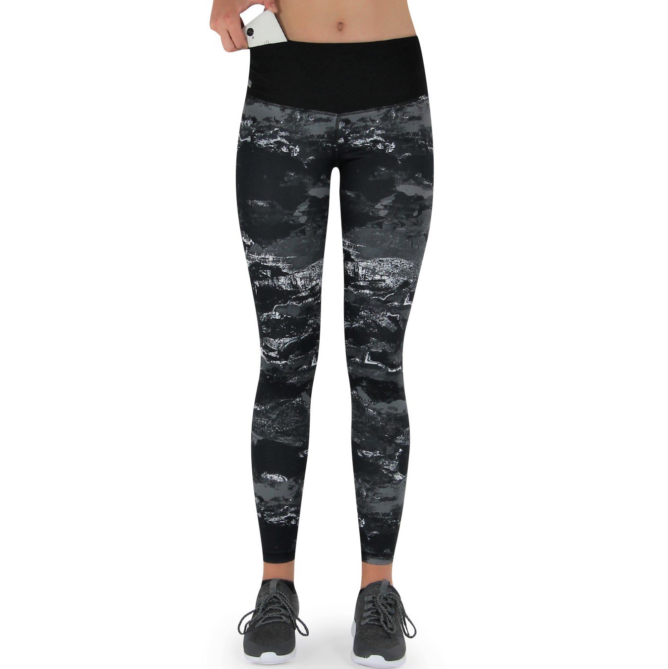 FORMBELT® lange Sport Leggings mit Taschen - Farbe: Marmor 5 FORMBELT® lange Sport Leggings mit Taschen - Farbe: Marmor – Bild 5