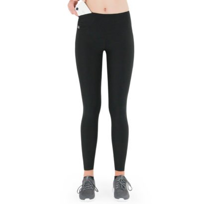 Formbelt-Laufhose-Damen-mit-Taschen-Schwarz