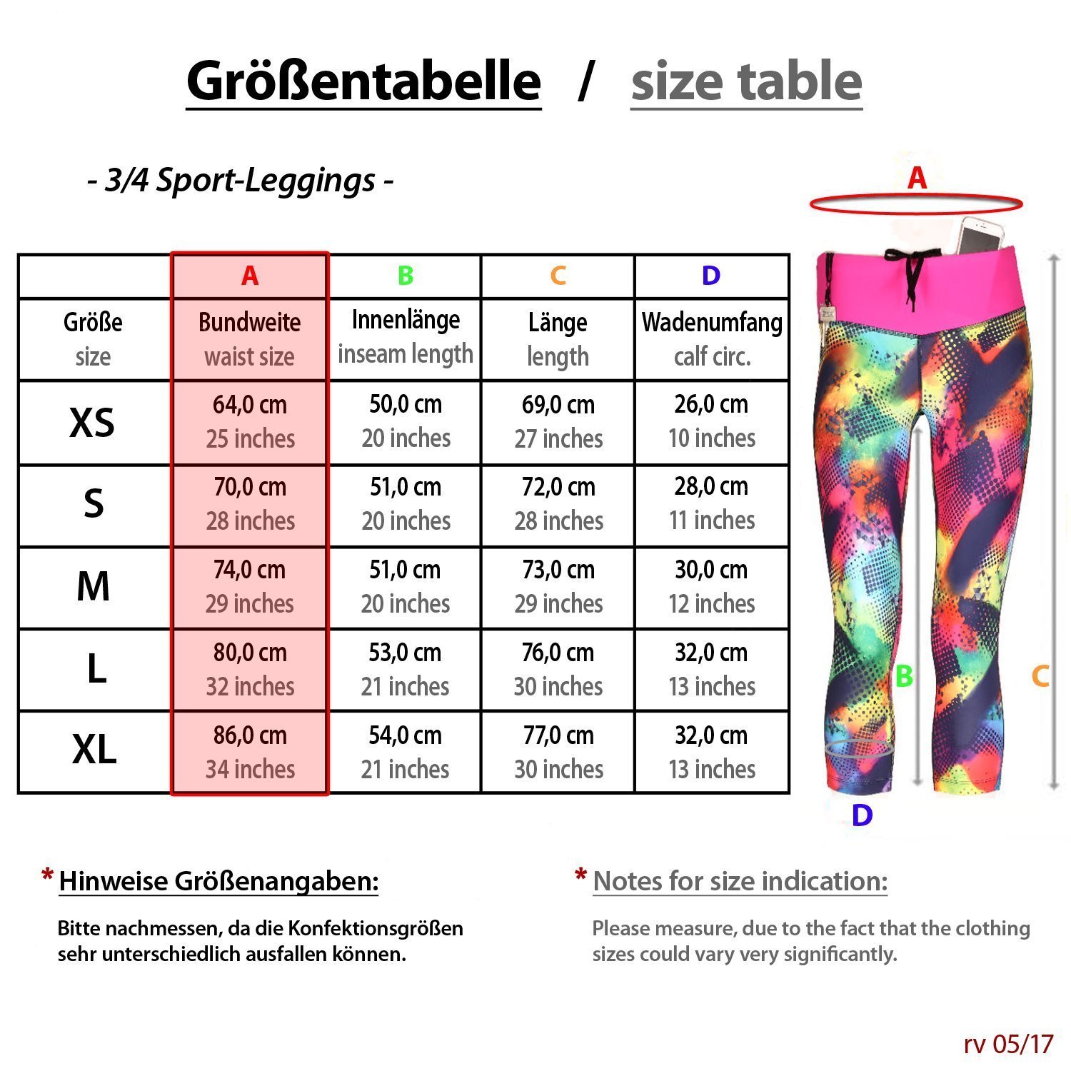FORMBELT® Sport Leggings Damen 3/4 - Farbe: Brazil 3 FORMBELT® Sport Leggings Damen 3/4 - Farbe: Brazil – Bild 3