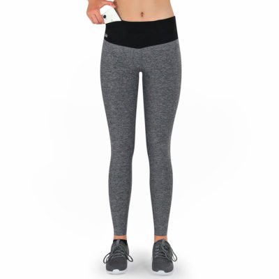 FORMBELT® lange Sport Leggings mit Taschen - Farbe: Grau