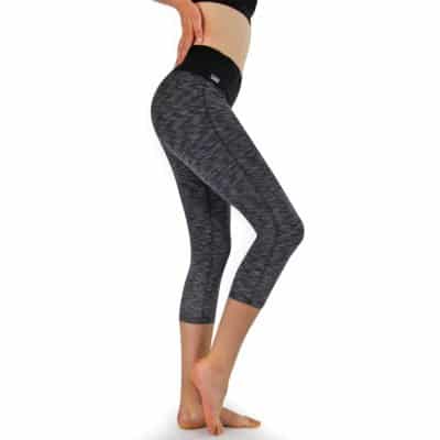 FORMBELT® Sport Leggings Damen 3/4 - Farbe: Schwarz Grau
