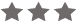 three stars grey